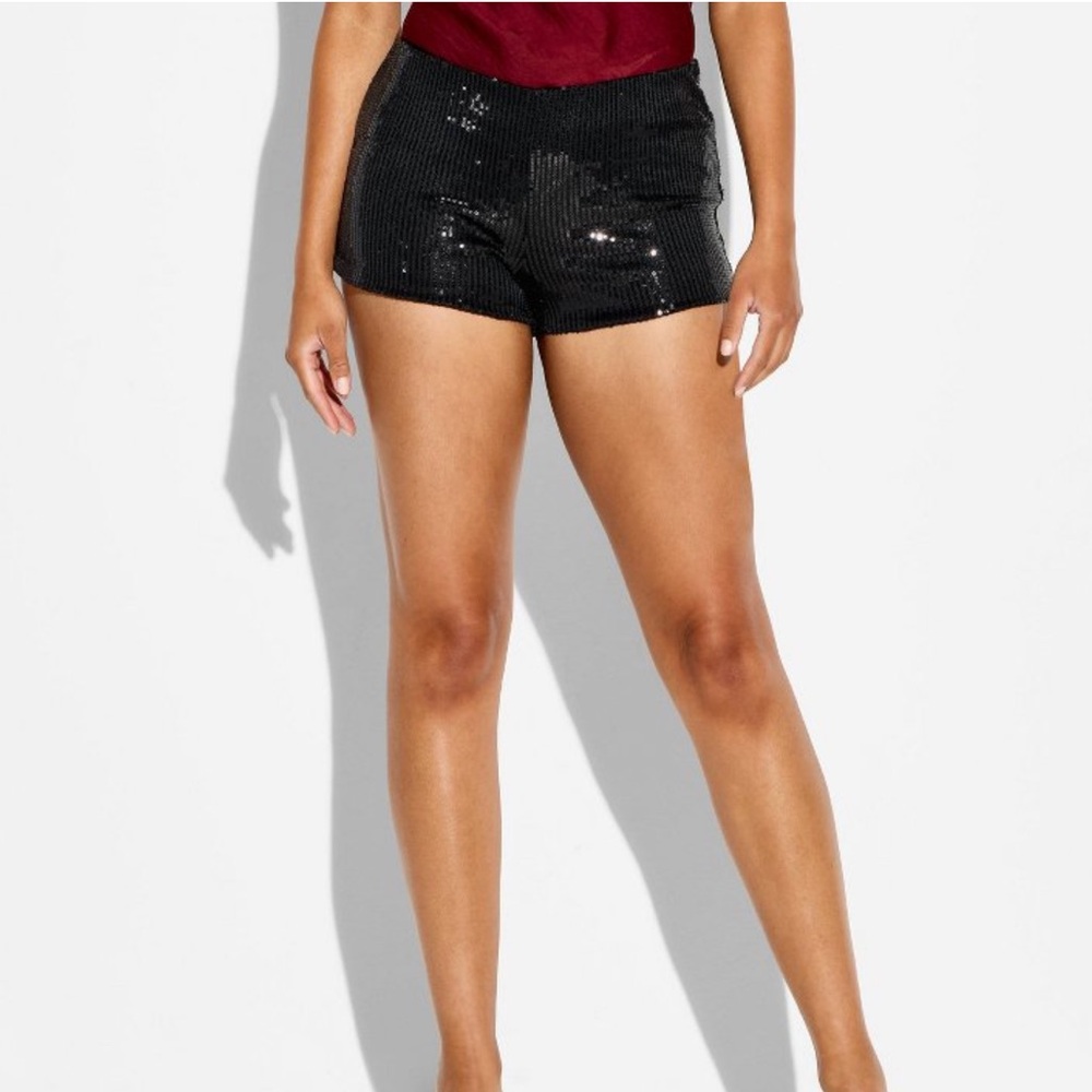 Wild Fable Black Sequin Shorts